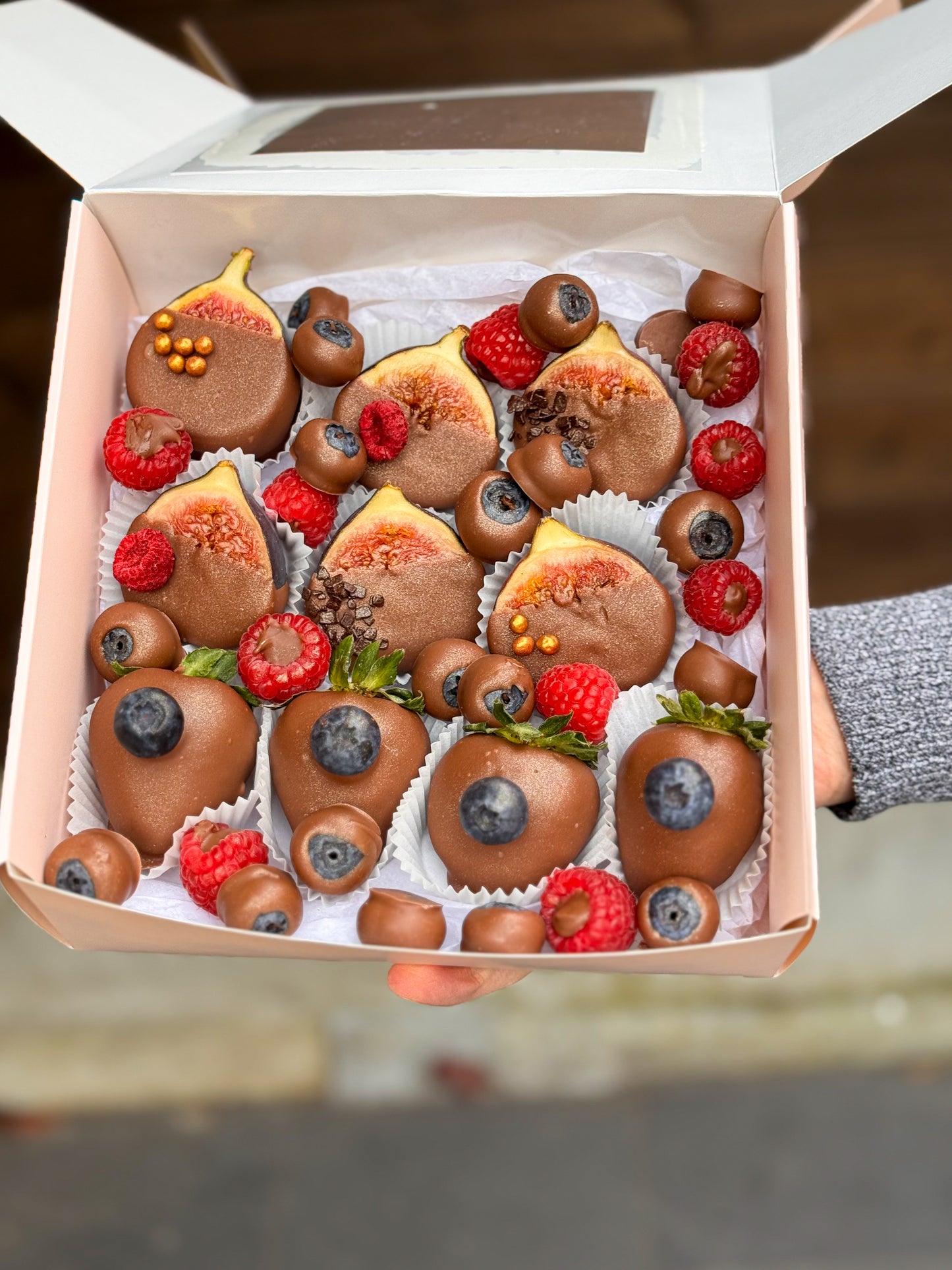 Berries in chocolate