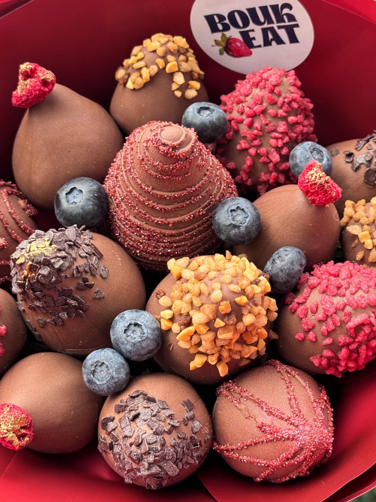 Fraises enrobées de chocolat(15 pcs)