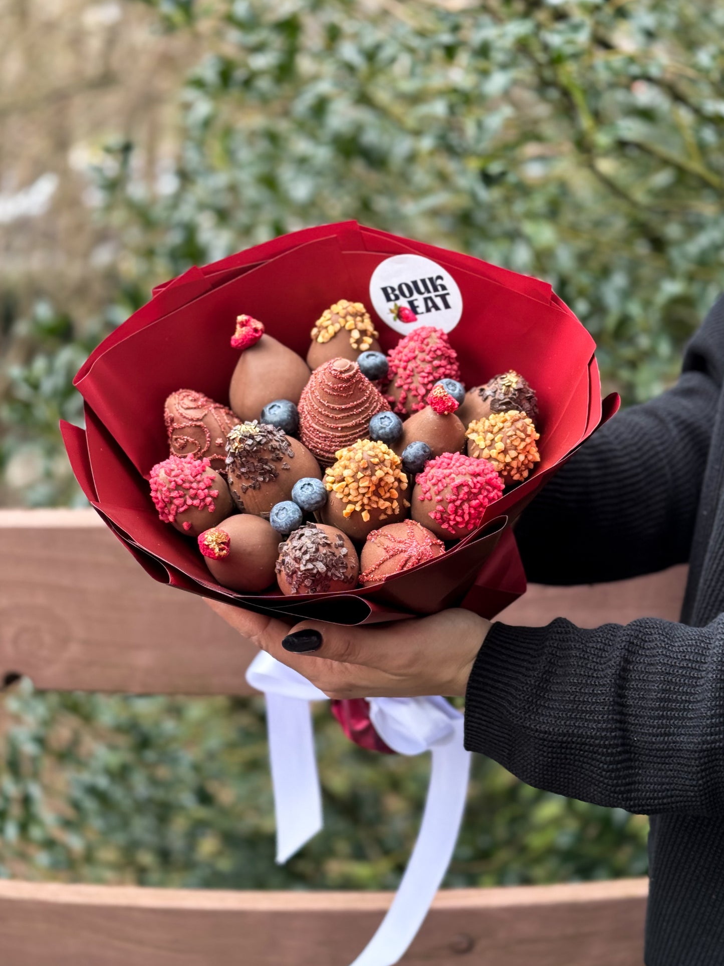 Fraises enrobées de chocolat(15 pcs)
