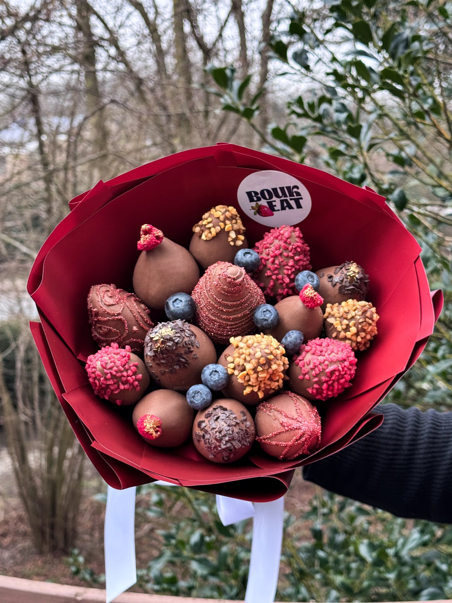 Fraises enrobées de chocolat(15 pcs)